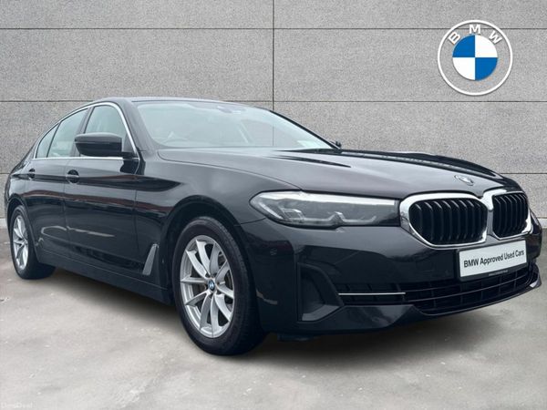 BMW 5-Series Saloon, Diesel Hybrid, 2021, Black