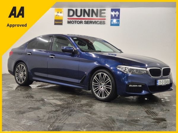 BMW 5-Series Saloon, Petrol Plug-in Hybrid, 2017, Blue