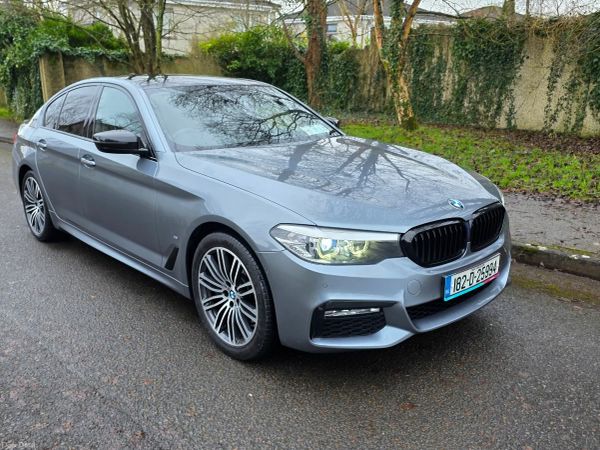 BMW 5-Series Saloon, Petrol Plug-in Hybrid, 2018, Blue