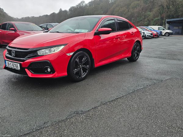 Honda Civic Hatchback, Petrol, 2018, Red