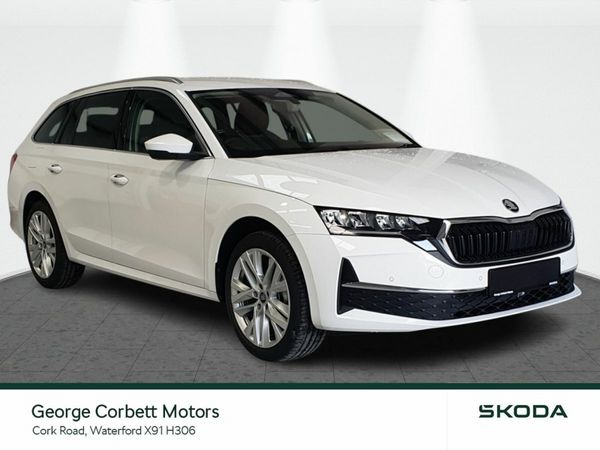 Skoda Octavia Estate, Petrol, 2026, White