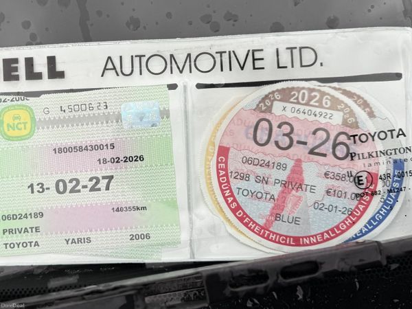 Toyota Yaris Hatchback, Petrol, 2006, Blue