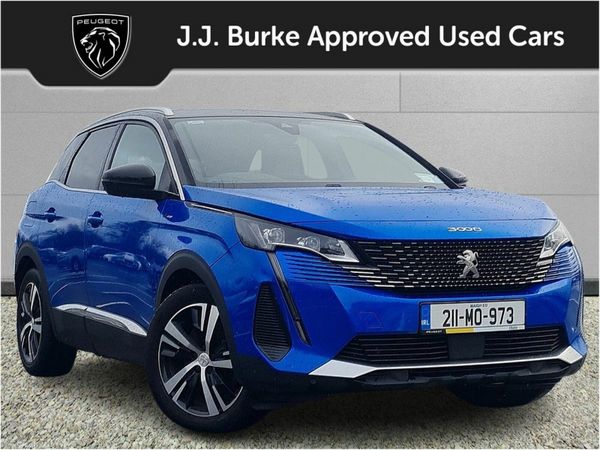 Peugeot 3008 SUV, Petrol Plug-in Hybrid, 2021, Blue