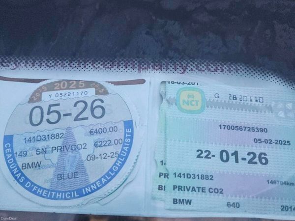 BMW 6-Series Coupe, Diesel, 2014, Blue