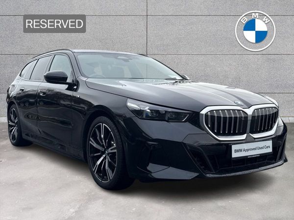BMW 5-Series Estate, Petrol Plug-in Hybrid, 2025, Black