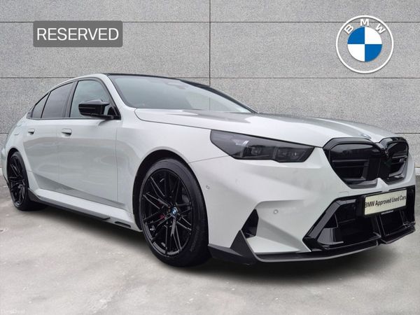 BMW M5 Saloon, Petrol Plug-in Hybrid, 2025, White