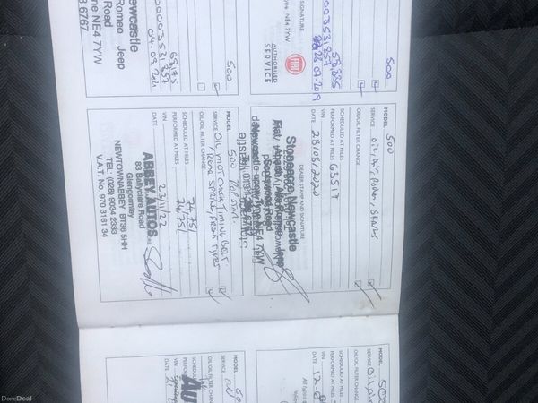 Fiat 500 Hatchback, Petrol, 2016, Red