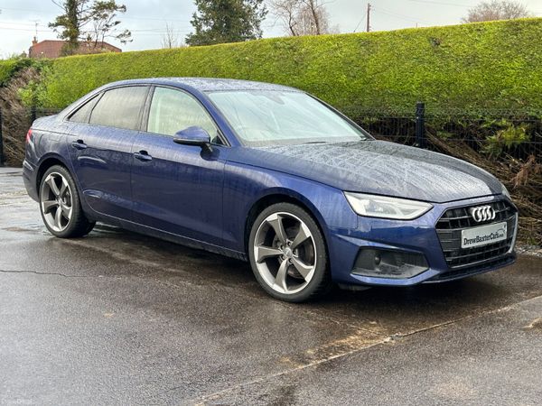 Audi A4 Saloon, Diesel Hybrid, 2021, Blue