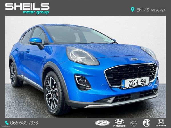 Ford Puma SUV, Petrol Hybrid, 2023, Blue