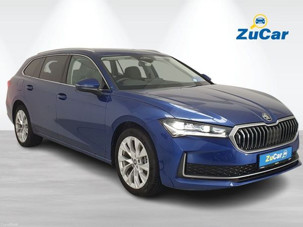 Skoda Superb Estate, Petrol Hybrid, 2025, Blue