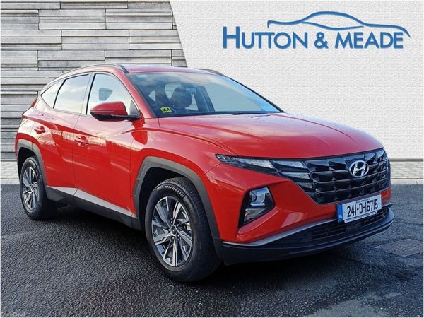 Hyundai Tucson SUV, Petrol Hybrid, 2024, Red