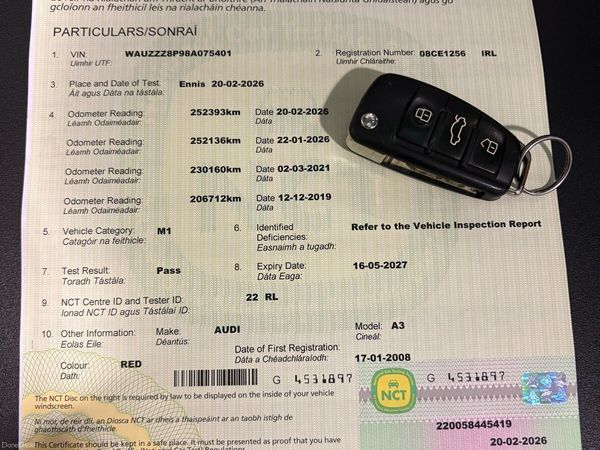 Audi A3 Hatchback, Diesel, 2008, Red