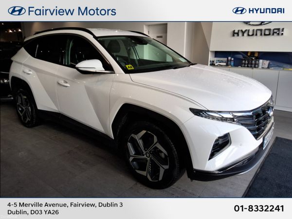 Hyundai Tucson SUV, Petrol Hybrid, 2023, White