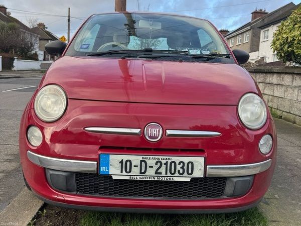 Fiat 500 Hatchback, Petrol, 2010, Red
