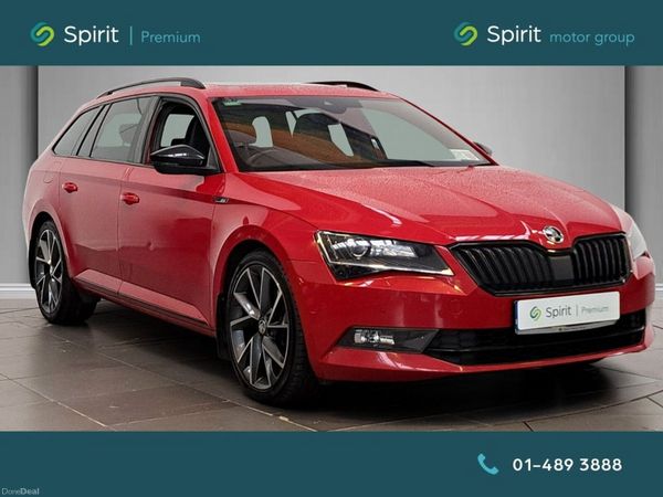 Skoda Superb Estate, Petrol, 2018, Red