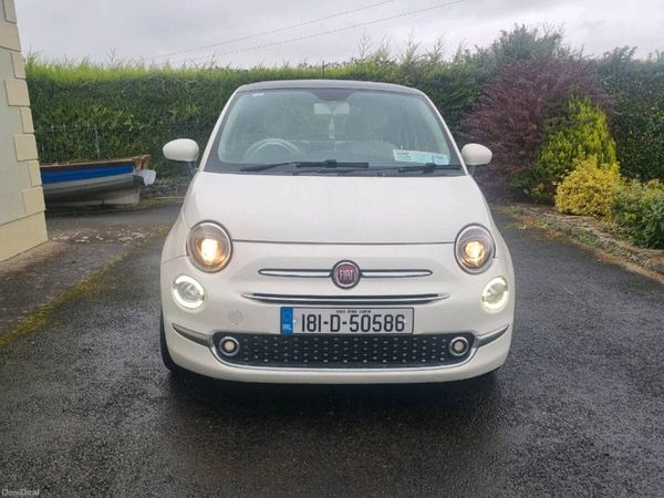 Fiat 500 Hatchback, Petrol, 2018, White