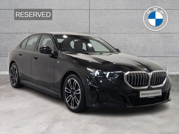 BMW 5-Series Saloon, Petrol Plug-in Hybrid, 2024, Black