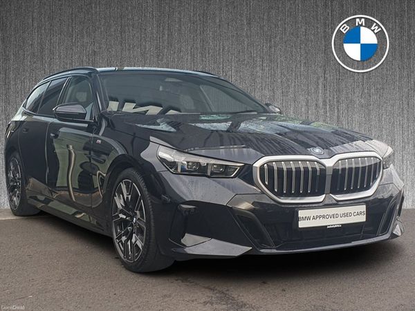 BMW 5-Series Estate, Petrol Plug-in Hybrid, 2025, Black