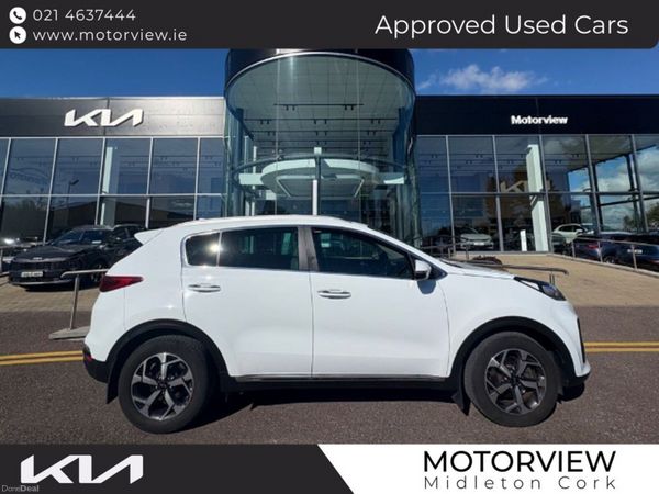 Kia Sportage SUV, Diesel Hybrid, 2021, White