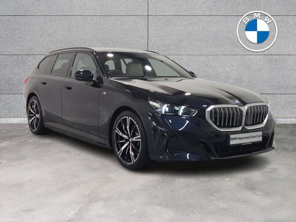 BMW 5-Series Estate, Petrol Plug-in Hybrid, 2025, Black