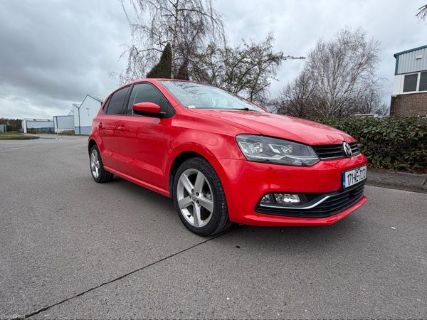 Volkswagen Polo Hatchback, Petrol, 2017, Red