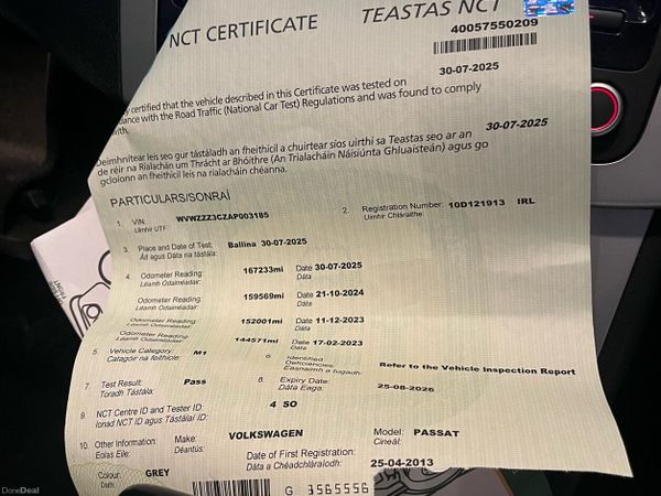 Volkswagen Passat Saloon, Diesel, 2010, Grey