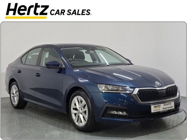 Skoda Octavia Saloon, Petrol Hybrid, 2024, Blue