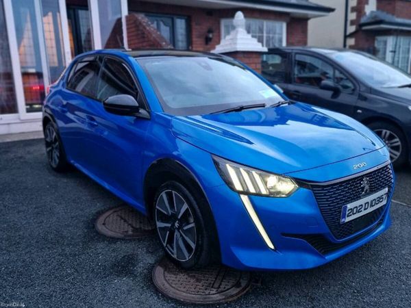 Peugeot 208 Hatchback, Electric, 2020, Blue