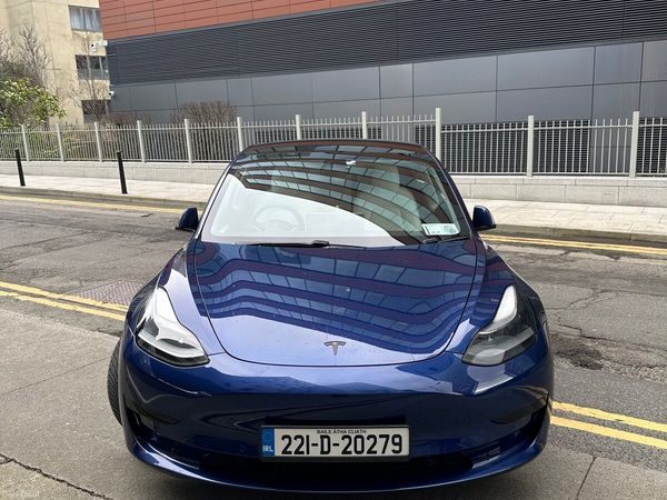 Tesla Model 3 Saloon, Electric, 2022, Blue