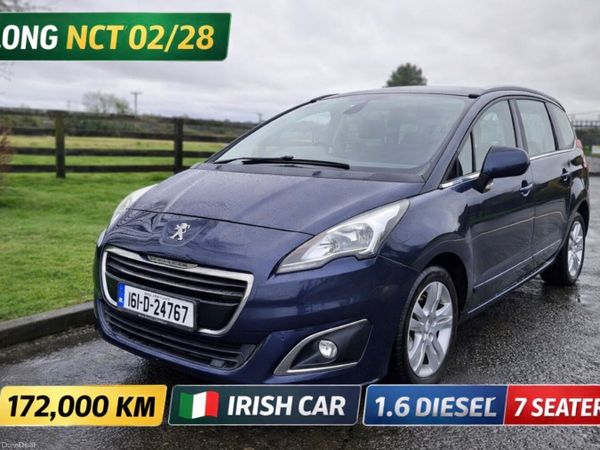 Peugeot 5008 MPV, Diesel, 2016, Blue