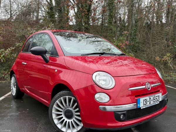 Fiat 500 Hatchback, Petrol, 2013, Red