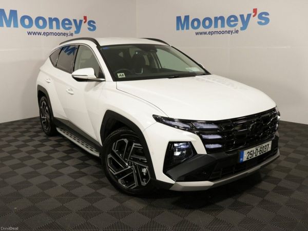 Hyundai Tucson SUV, Petrol Hybrid, 2025, White