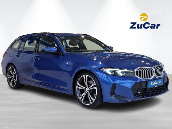 BMW 3-Series Estate, Diesel Hybrid, 2023, Blue