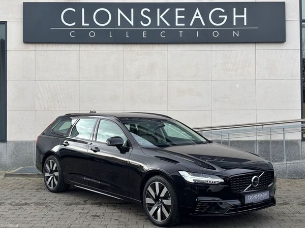 Volvo V90 Estate, Petrol Plug-in Hybrid, 2025, Black