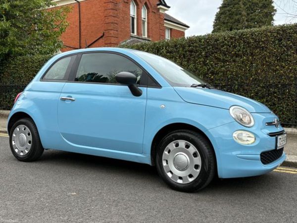Fiat 500 Hatchback, Petrol, 2017, Blue