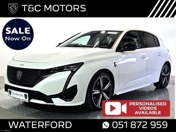 Peugeot 308 Hatchback, Petrol Plug-in Hybrid, 2023, White