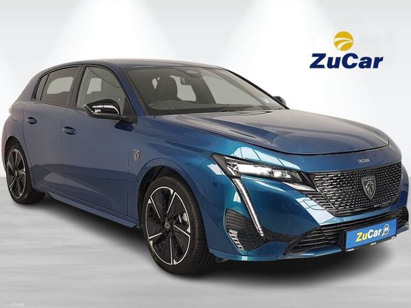 Peugeot 308 Hatchback, Electric, 2024, Blue