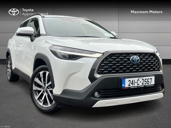 Toyota Corolla Cross SUV, Petrol Hybrid, 2024, White