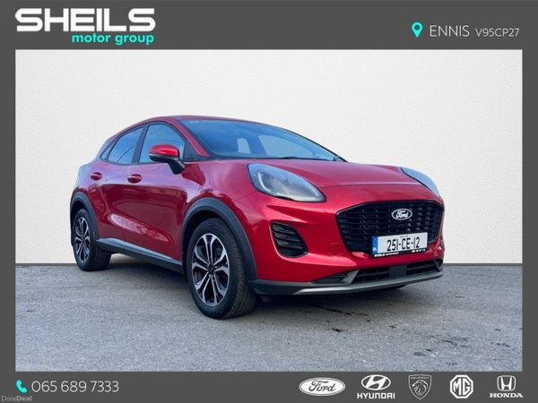 Ford Puma SUV, Petrol Hybrid, 2025, Red