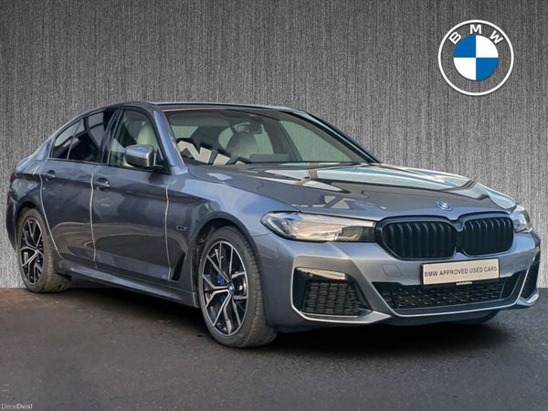 BMW 5-Series Saloon, Petrol Plug-in Hybrid, 2022, Blue