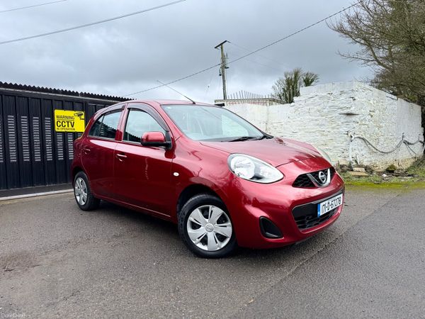 Nissan March Hatchback, Petrol, 2017, Red