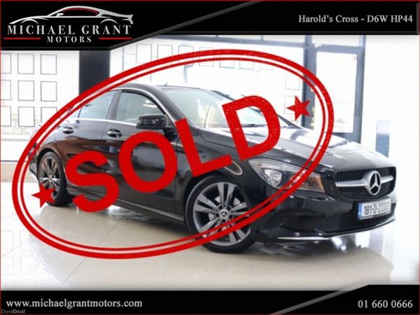 Mercedes-Benz CLA Saloon, Petrol, 2018, Black