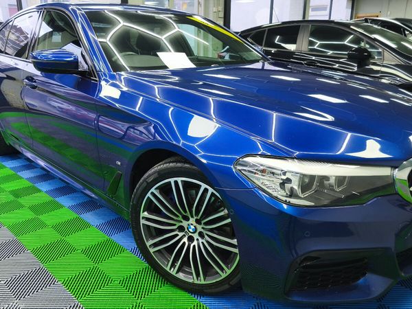 BMW 5-Series Saloon, Petrol Plug-in Hybrid, 2018, Blue