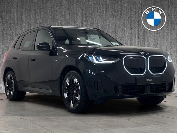 BMW X3 SUV, Petrol Plug-in Hybrid, 2026, Black