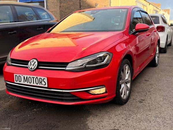 Volkswagen Golf Hatchback, Petrol, 2019, Red