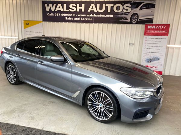 BMW 5-Series Saloon, Petrol Plug-in Hybrid, 2017, Blue