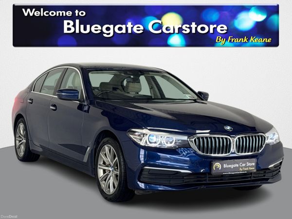 BMW 5-Series Saloon, Petrol Plug-in Hybrid, 2018, Blue