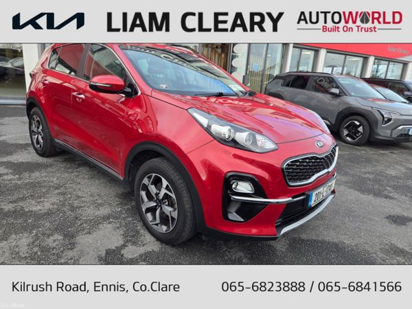 Kia Sportage MPV, Diesel Hybrid, 2020, Red