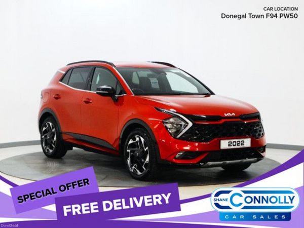 Kia Sportage SUV, Petrol Hybrid, 2022, Red