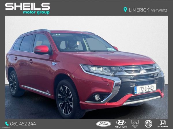 Mitsubishi Outlander SUV, Petrol Plug-in Hybrid, 2017, Red